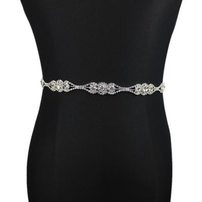 Rhinestone Wedding Belt Female Cummerbunds Bridal Belt Sash Wedding Dress Accessories Headband Bling Jewelry Wedding Gown Sash