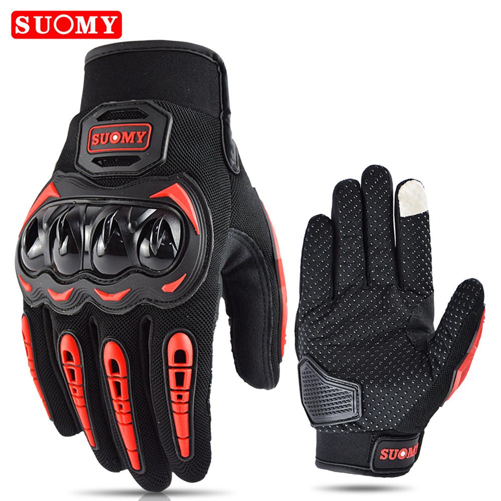 Suomy Lady Pink Motorcycle Gloves Women Summer Mesh Breathable Motocross Motorbike Moto Racing Gloves Touch Screen Gloves Men