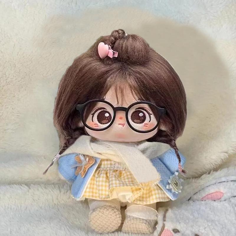 20cm Girl Doll Dress-Up Set - Cotton Outfits & Accessories for Female Friend Gift