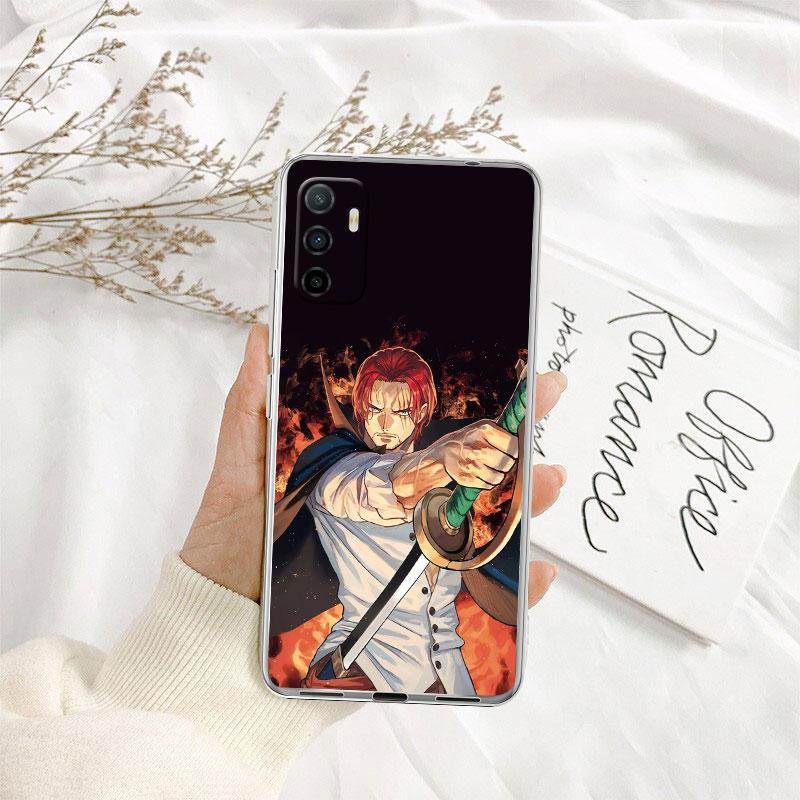 TR32 One Piece Shanks Transparent Phone Case for Motorola Moto G7 G8 G9 G84 G85 G73 G24 G15 Z2 Play Power Plus