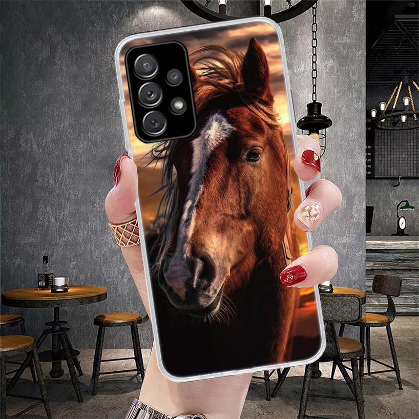 Horse Great Beauty Galloping Soft Phone Case For Samsung Galaxy S22 S23 S24 S25 Edge S26 Ultra S20 FE S21 Plus + Fundas Coque Ga