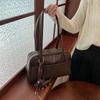 Simple bowling bag women's new large-capacity retro commuting design single shoulder pillow bag