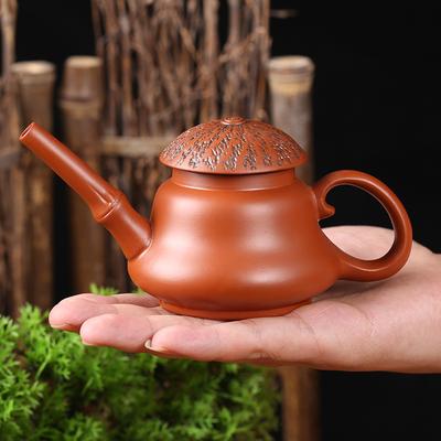 170ml Kung Fu Zisha Hand Playing Teapot Yixing Purple Clay Mini Pot Small Capacity Kettle Pure Teaware