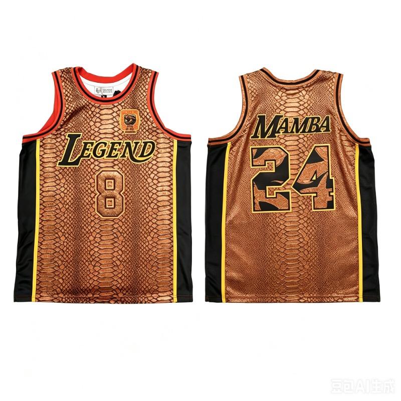 New Basketball Jersey No.8&24 Summer Men's Sleeveless T-shirt Breathable Men's T-shirt and Tank Tops Quick-dry Clothes for Man