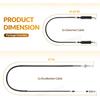 Club Car DS Golf Cart Governor & Accelerator Cable Snap In Kawasaki FE290 2004 & UP, OEM#102336101, 102336001