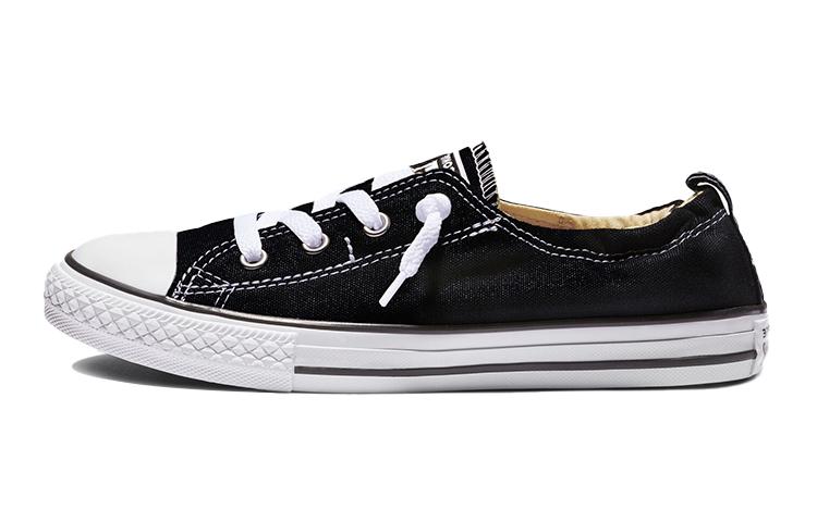 Converse Chuck Taylor All Star Shoreline Slip Низкие Кеды из Канваса Детские Черно-Белые Подростковые 647741F 35