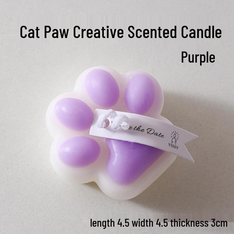 Cute Kitten Paw Scented Candle: Creative Home Decor & Photo Prop