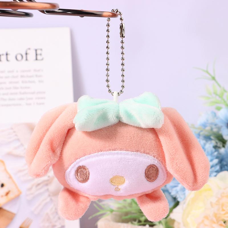 Sanrio Plush Toy Cinnamoroll Kulomi Melodydoll Pendant Keychain Car Bag Decor