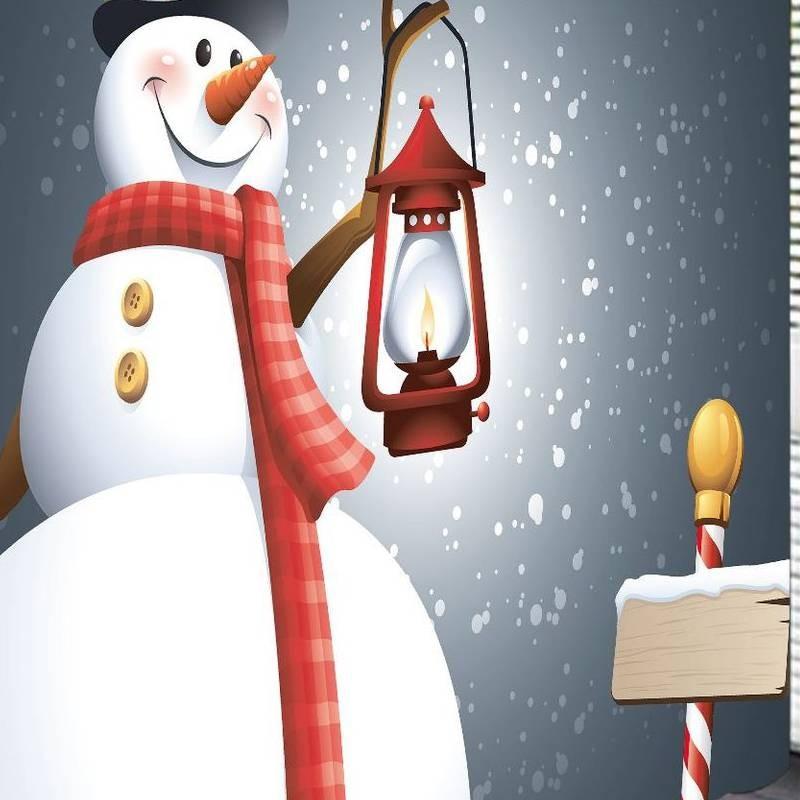 Curtain Shower Printed Christmas Bathroom Set With Thickened Fabric Waterproof