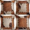 Home Decor Stylish Cowhide-Patterned Digital Printed Pattern Cushion Cover Suitable For Sofa Bedroom Car Pillow Cover