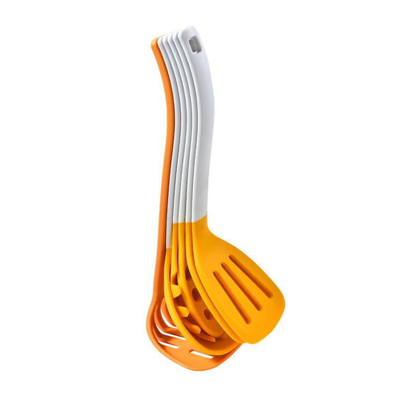 6 szt. Silikonowy Zestaw Przyborów Kuchennych Nieprzywierająca Łopatka Szpatułka Łyżka do Zupy Zestaw Narzędzi do Gotowania Bez BPA Akcesoria Kuchenne
