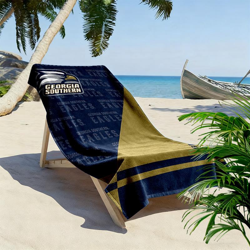 Georgia Southern Eagles Print Strandtuch, Großes Weiches Schnelltrocknendes Handtuch für Strand Camping Schwimmen