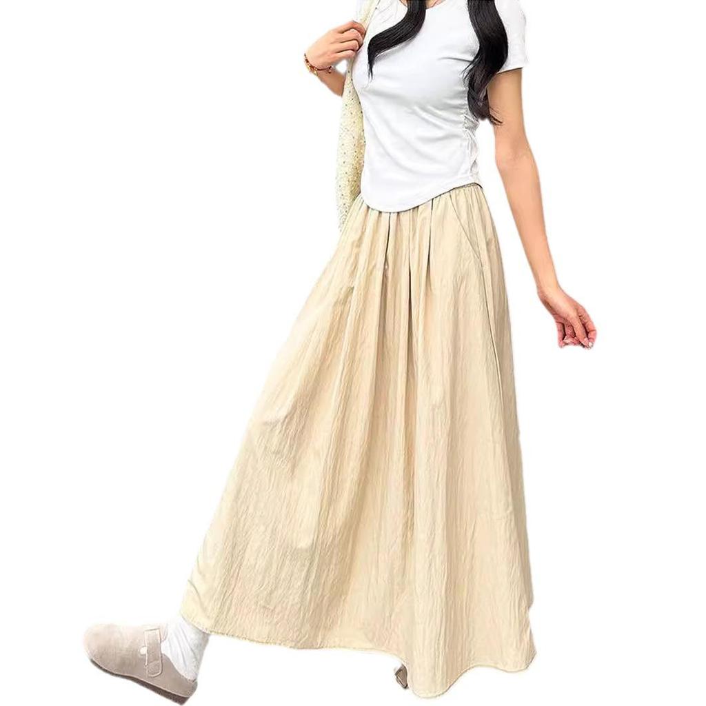 End-of-Season Clearance: 90% Off - Women's Pink Yamamoto High-Waisted A-Line Summer Skirt, Petite Fit (2025 Collection)