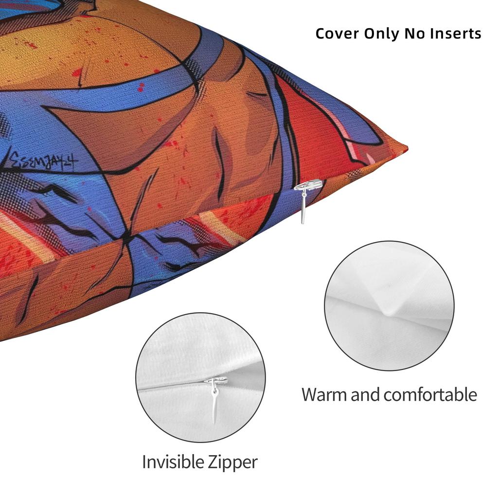 Anime Invincibles Pillow Case Comfy Pillow Cover For Sofa Couch Bed Living Room Funny Pillowcases