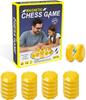 Magnetic Chess Board Game Set for Kids Family,20 Travel Stones with Rope Storage Bag, Fun Indoor Outdoor Strategy Game for All Ages