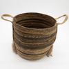 Bananna Leaf & Seagrass Large Baskets – Natural Browns- Set of 3