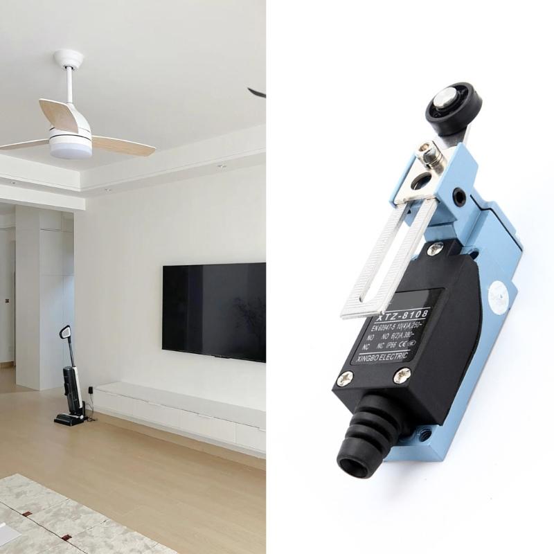 Rotating Plastic Roller Arm Limit Switches Waterproof High Sensitive Industrial Limiting Travel Switches Easy To Install