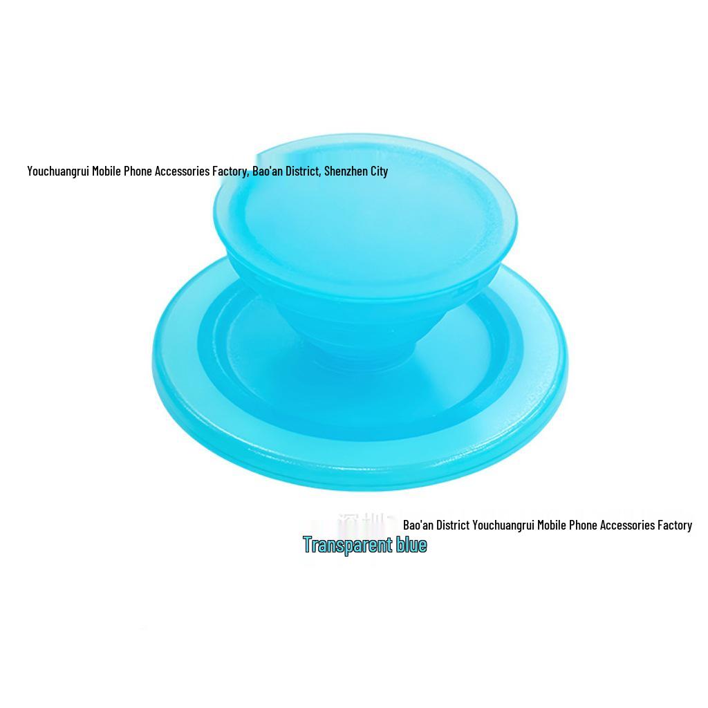 Electroplated Silver Retractable Magnetic Phone Airbag Holder