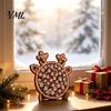 Christmas Jigsaw Puzzles Reindeer Puzzle Decoration, Santa Claus Cat Elk Theme Holiday Toy, Festive Wooden Set for Gift Pieces