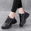 High Quality Black Leather Platform Shoes for Women Fashion Women Running Shoes New Designer Sneakers for Women Zapatos De Mujer