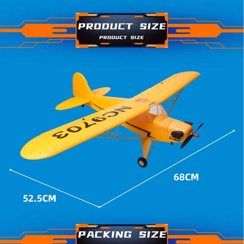 FX9703, RC Plane, J3 Fixed Wing Glider 5CH 680MM Wings Remote Control Airplane, Large Fighter With Brushless Motor, Plane Toy