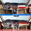 Red Carbon Fiber Console Dashboard Cover Trim For BMW 3 Series E90 2005-12