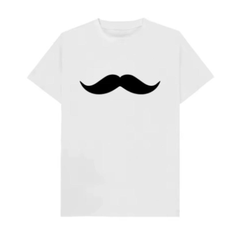 Unisexs And Unisexs Summer Pure Cotton Fashionable Casual Loose Pattern Printed Sports Breathable Round Neck Pure Cotton Tshirt