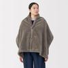 MUJI Recycled Polyester Warm Boa Unisex Mocha 45 x 160cm Cape, Adult, DDD11A5A, Brown,