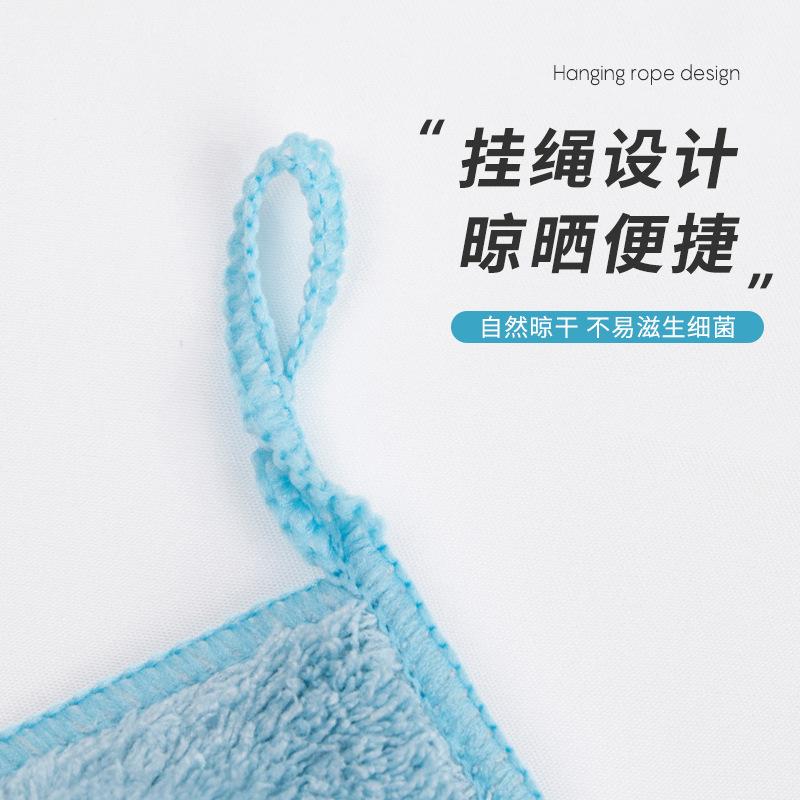 Coral fleece housekeeping cleaning cloth, kitchen water absorption is not easy to lose hair, dishcloth, household glass cleaning, car washing rag