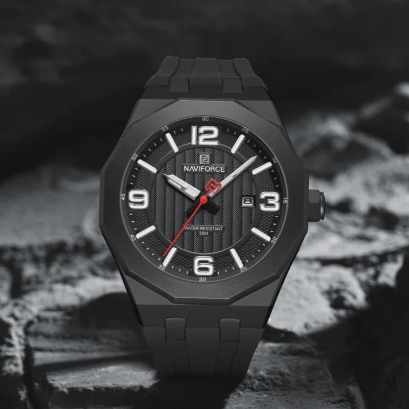 Luxury Men's Business Watch Waterproof Sports Quartz Clock Silicone Strap Men Wristwatches