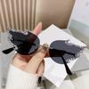 Occhiali da Sole a Forma di Fiamma con Protezione UV400 per Festa di Halloween e Street Style