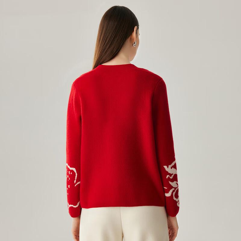 Zhaojun Women's New Chinese Style Cashmere Cardigan