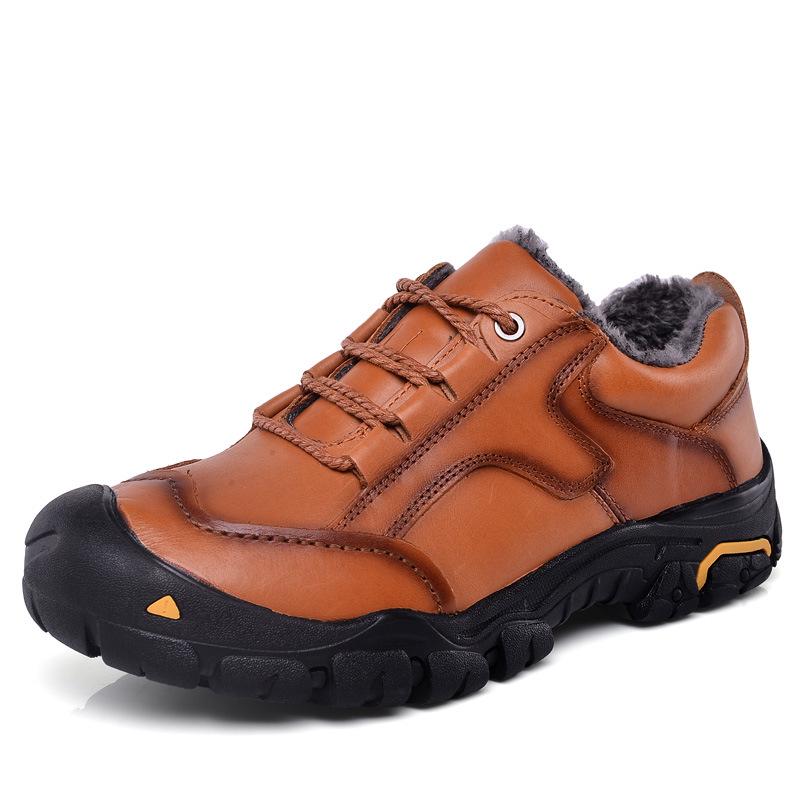 Весенне-осенняя мужская обувь из кожи на открытом воздухе — фото 7