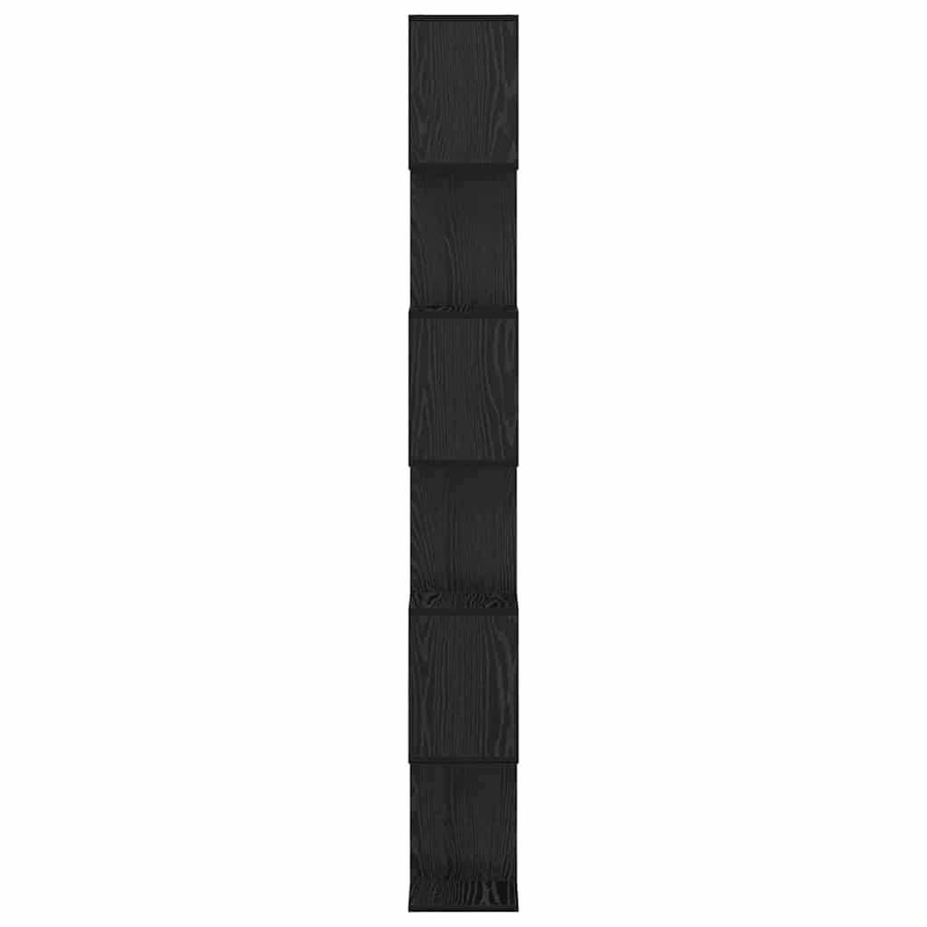 Bookshelf Black Oak Look 70 x 24 x 193.5 cm