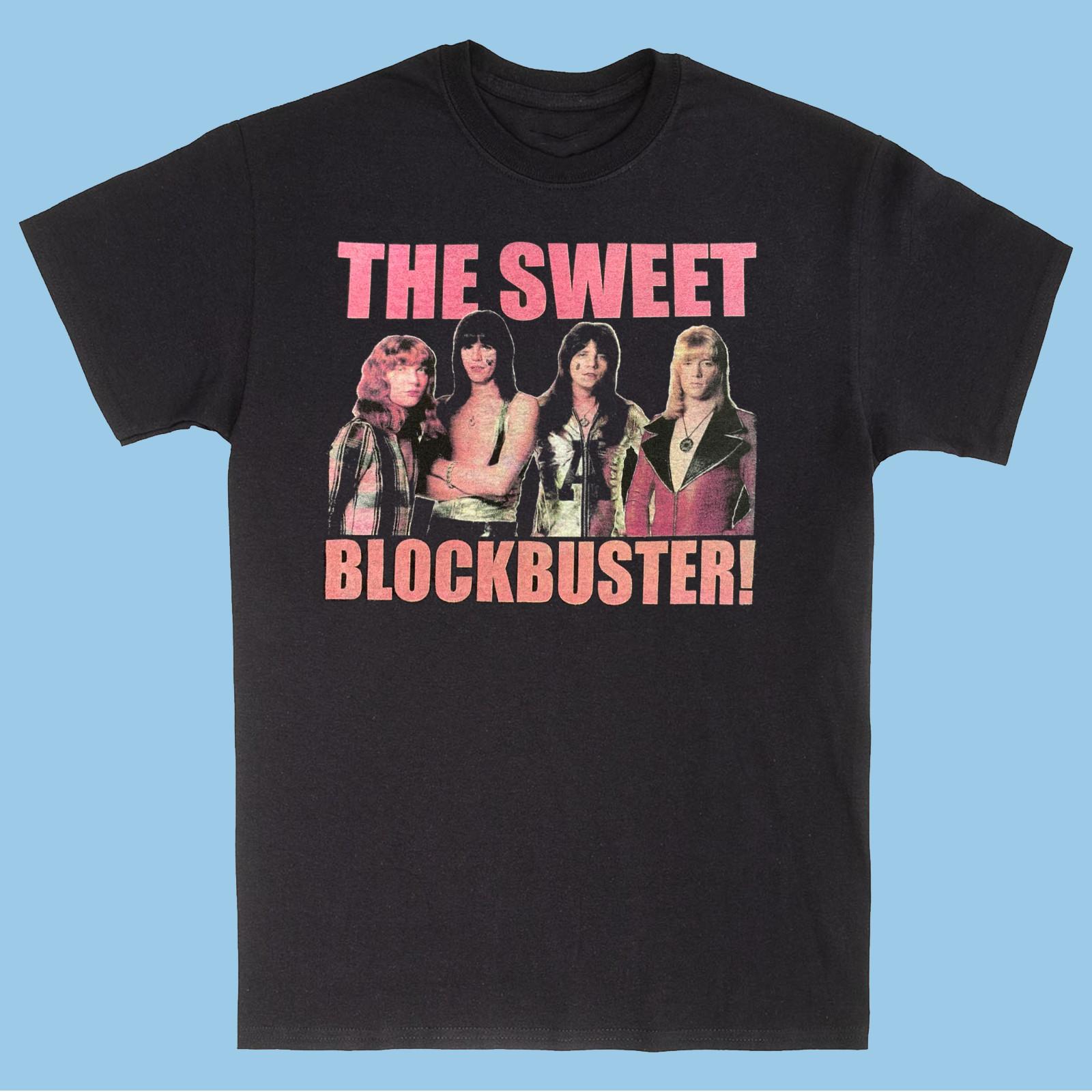 Retro Blockbuster Sweet Band Shirt Short Sleeve Black Unisex S-4XL EM1091 Unisex T-Shirt S