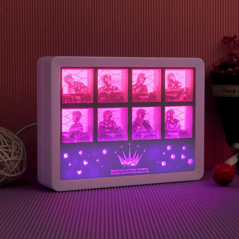 Korean Pop Idol Kpop Boys Night Light Peripheral Products Holiday Party Decoration Picture Frame Painting Birthday Gift
