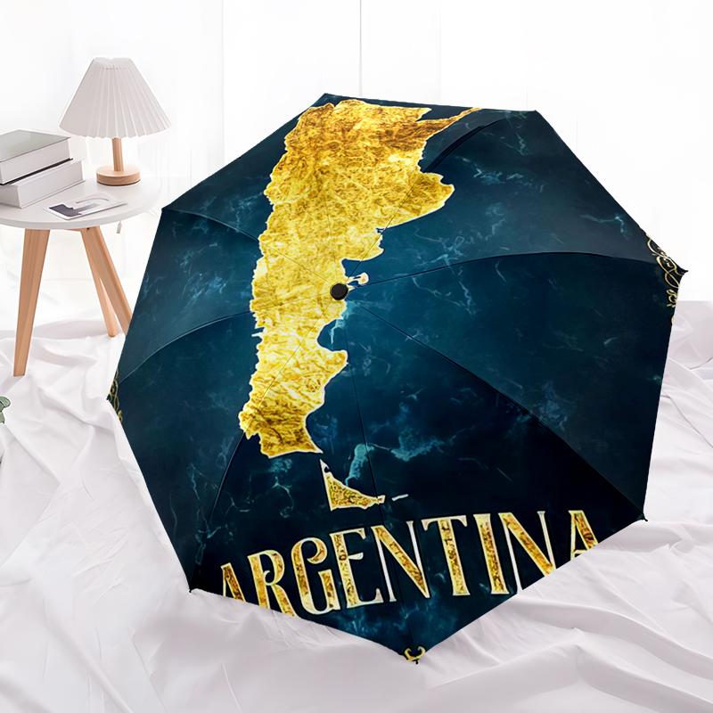 

1pc Football team Umbrella Portable Folding Umbrella Iron Frame Hole Bone Structure Outdoor Home Umbrella разноцветный