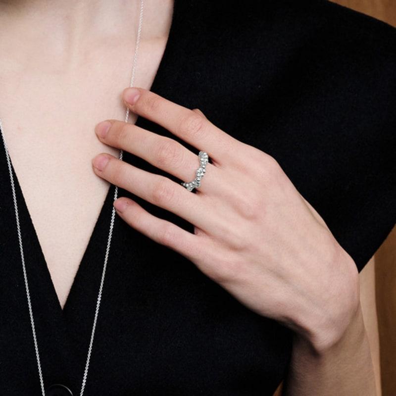 TOU NP018 Twisted Ball Ring