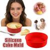 6/8Inch Silicone Round Cake Tray Pans - Food Grade Nonstick Easy Release Mold, Oven Safe for DIY Chiffon Rainbow Cheese Cakes