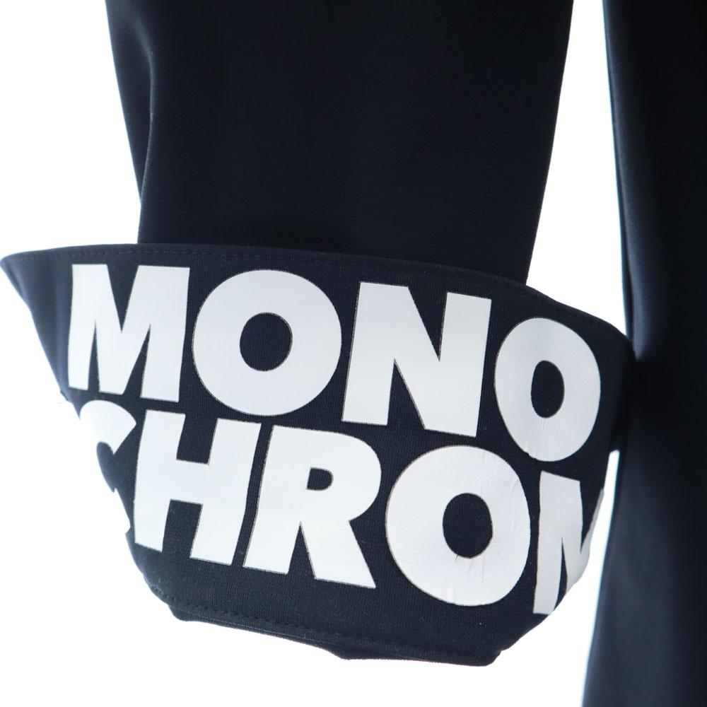 MONOCROM Back logo Long sleeve Button down shirt Navy stretch Men's Used