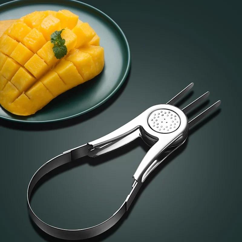 1 Mango Peeler, Mango Splitter, Fruit Peeler, Slicer, Mango Cutting, Fruit Peeling Tool, Coreless and Diced Kitchen Supplies