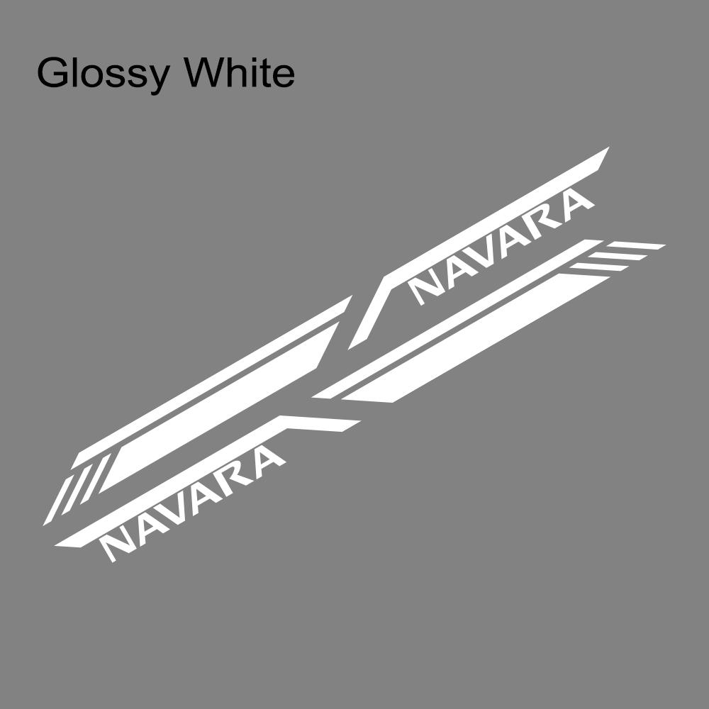 Car Trunk Side Sticker For Nissan Navara D40 D22 D23 NP300 Pickup Truck Stripes Style Decals Vinyl Cover Auto Tuning Accessories