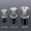 Portable Stainless Steel Collapsible Cup with Keychain