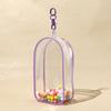 Color Transparent Protective Case Organization Box Doll Outdoor Display Bag With Keychain Doll Accessories