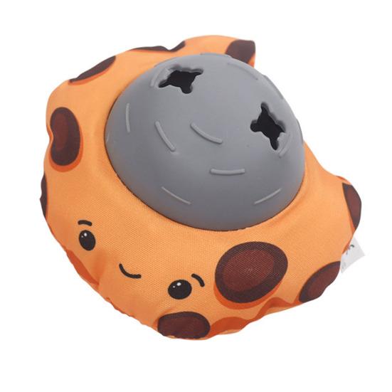 

Dog Treat Dispenser Toy Interactive Dog Squeaky Chew Toy Treat Dispensing Puzzle Toy for Dogs Relieves Boredom Mental Stimulation