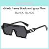 Óculos de Sol Quadrados Cyberpunk Com Lentes de PC Uv400 Para Esportes ao Ar Livre e Moda