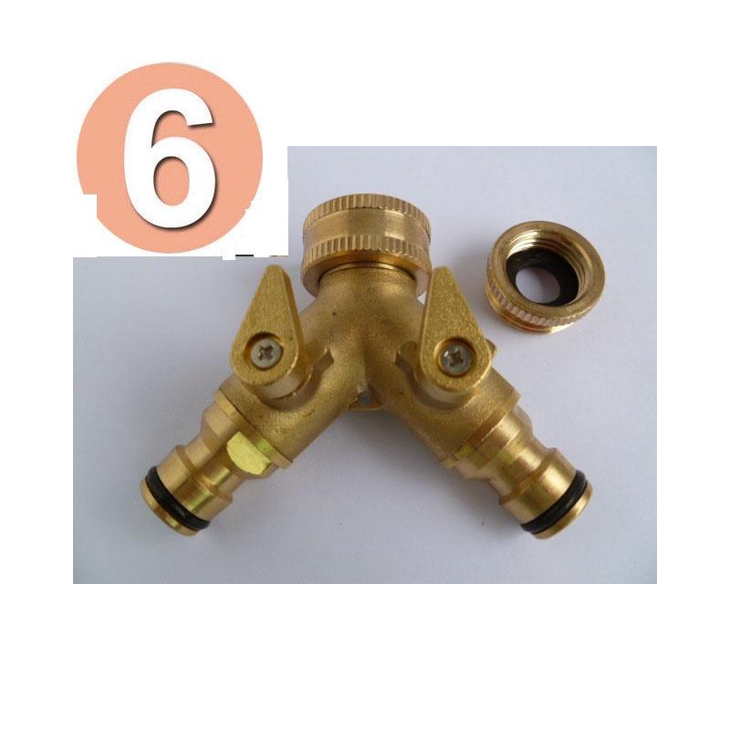 Hose Brass Tap Connector Garden Pipe Quick Fit Adapter Fitting Nozzle Kit