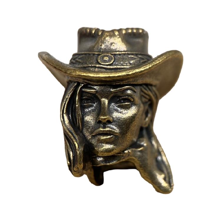 

Antique Styles Metal Cord Pendants Light weight Cowgirls Themed Paracord Keychains for Camping Gear 1