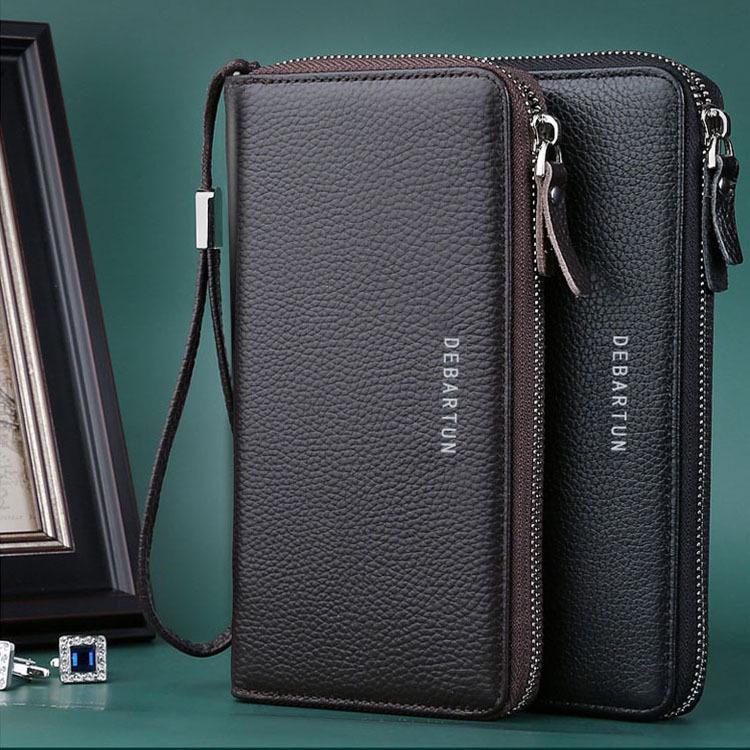 Portofel tip clutch de afaceri din piele pentru bărbați