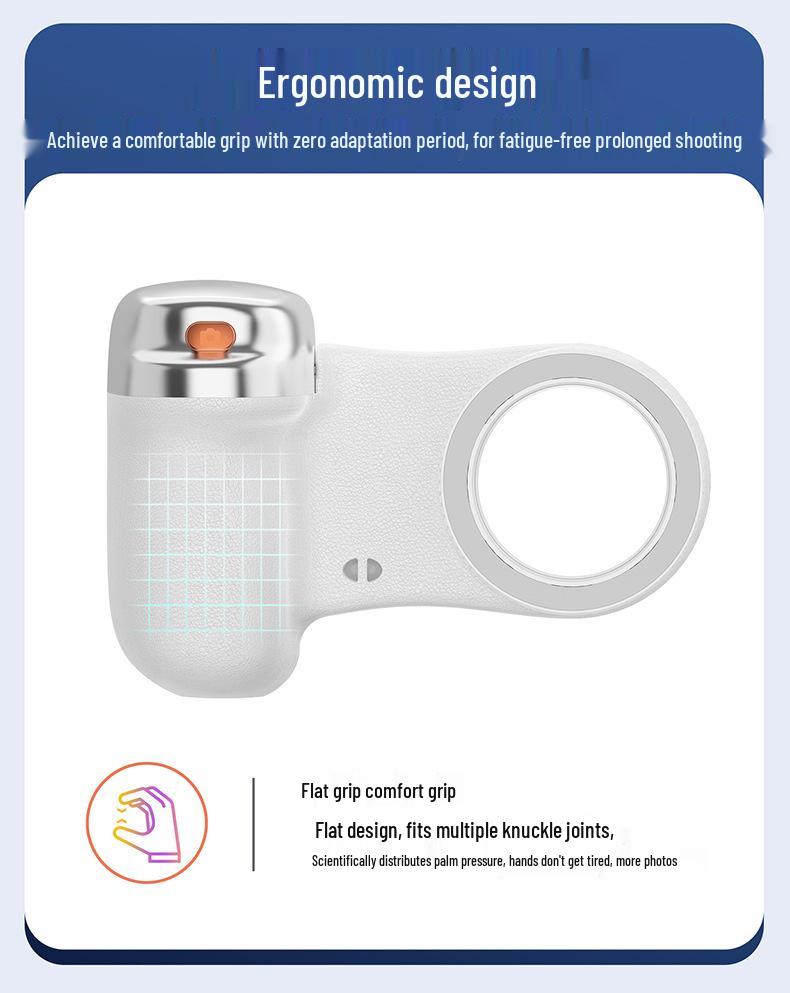 Mobile Phone Assistant: Portable Bluetooth Selfie Handle with Magnetic Fill Light